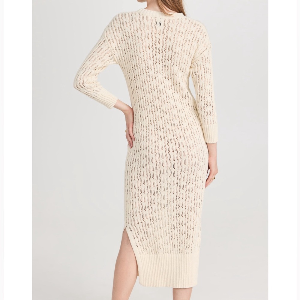 NWT NSF Georgina Crew Midi Sweater Dress in white. Size XL - Picture 4 of 8